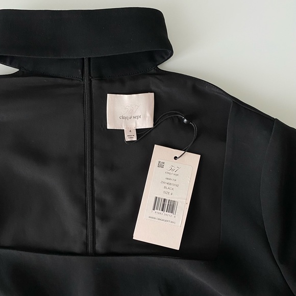 Cinq à Sept Amara Top in Black NWT - Picture 10 of 10
